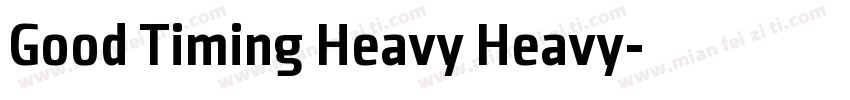 Good Timing Heavy Heavy字体转换